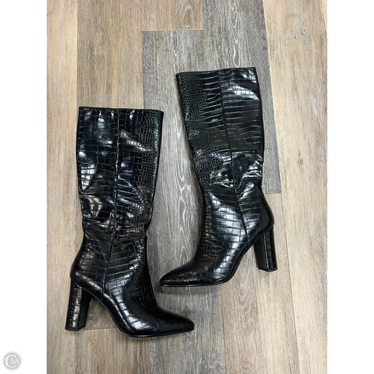 Boots Knee Heels By Modatope In Black, Size: 8.5