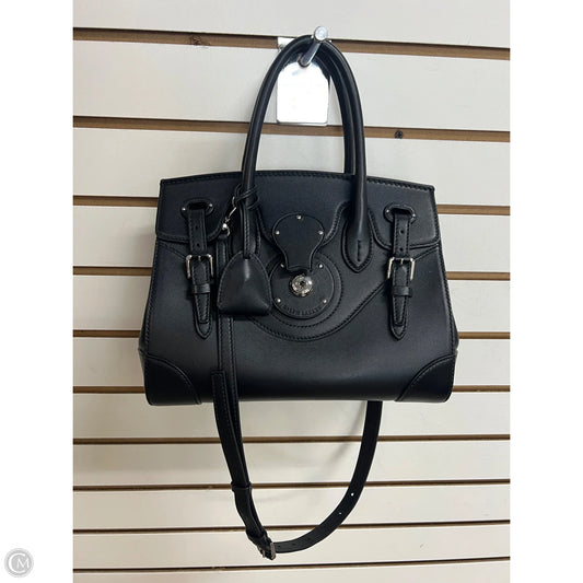 Handbag Leather By Ralph Lauren Black Label, Size: Medium