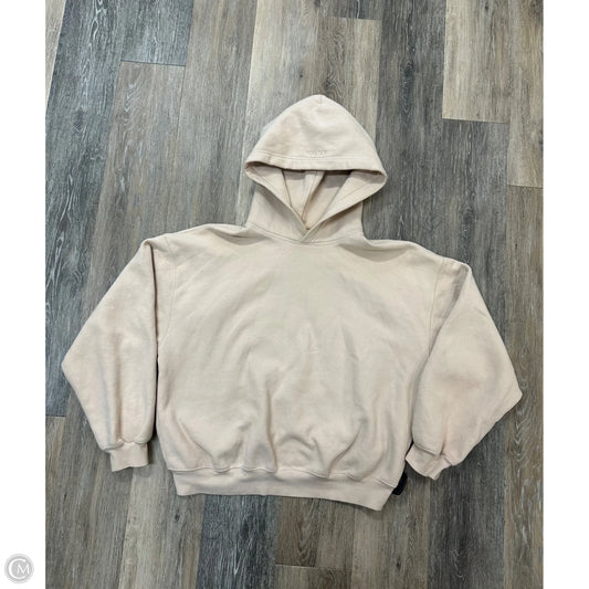 Sweatshirt Hoodie By Aritzia In Tan, Size: M