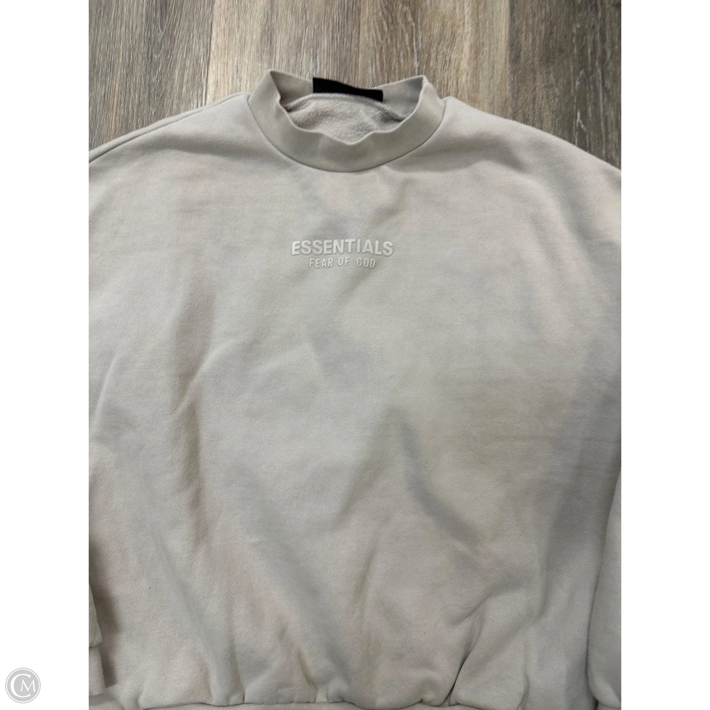 Sweatshirt Crewneck By Essentials In Beige, Size: M