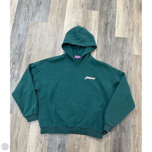 Sweatshirt Hoodie By Edikted In Green, Size: L