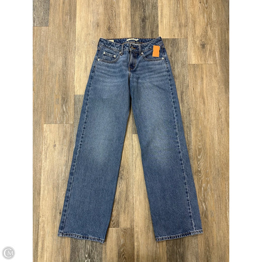 Jeans Straight By Levis In Blue Denim, Size: 0