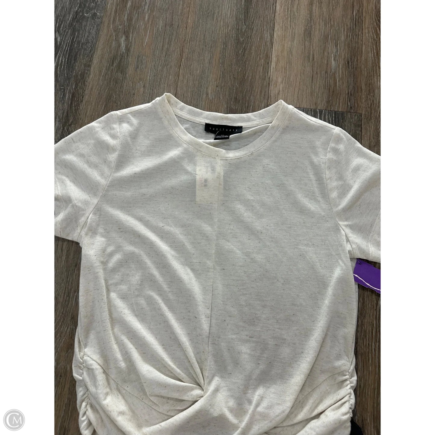 Top Short Sleeve By Sanctuary In Cream, Size: Xs