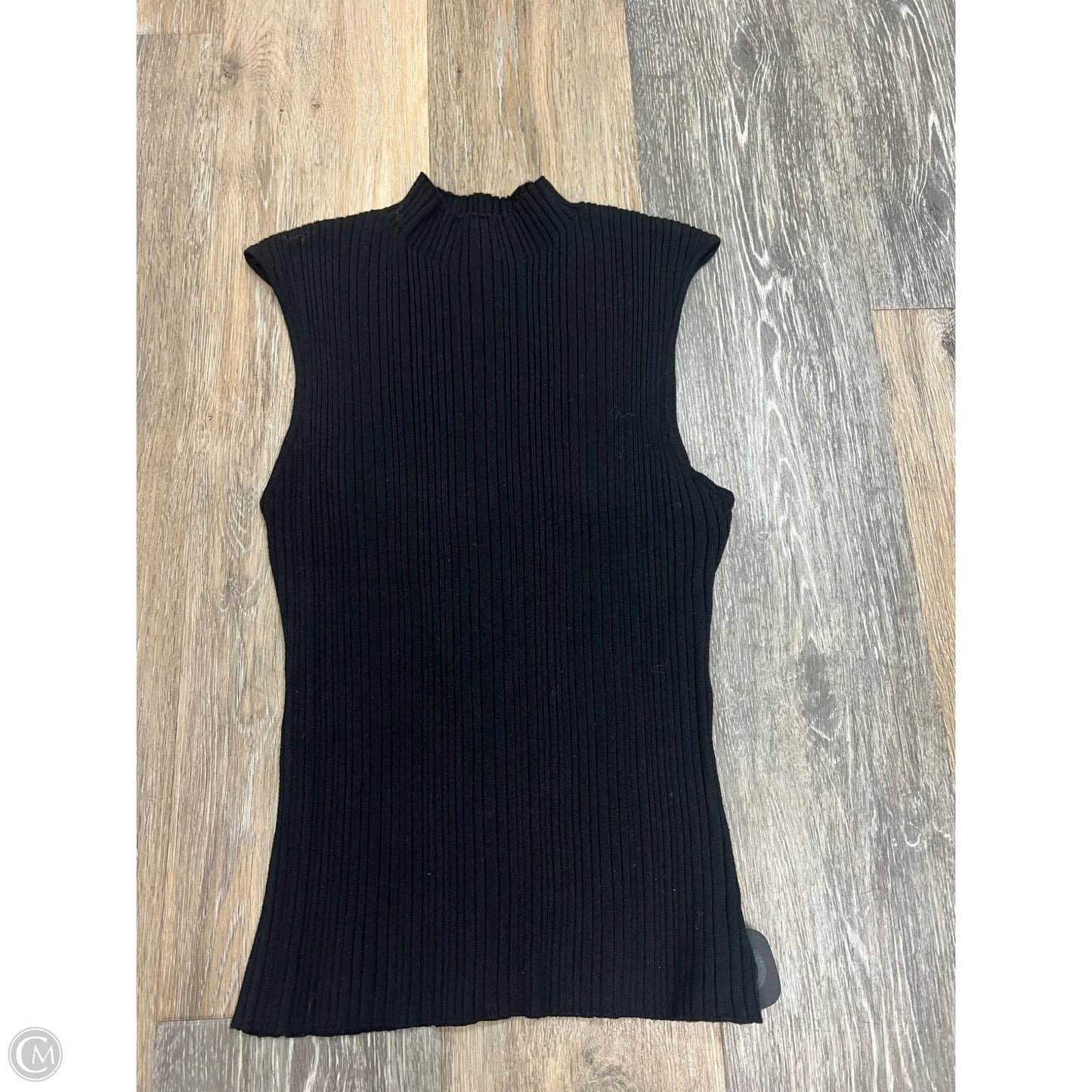 Top Sleeveless By Workshop In Black, Size: L