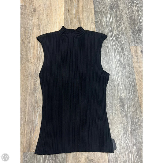Top Sleeveless By Workshop In Black, Size: L