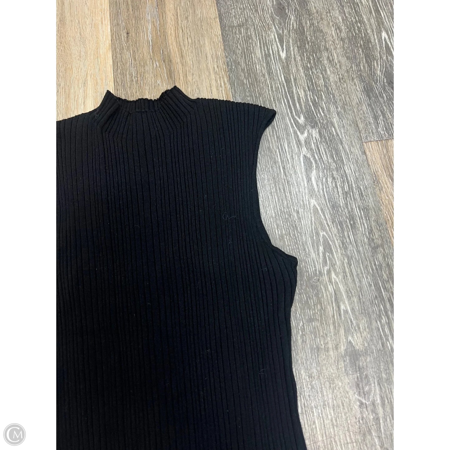 Top Sleeveless By Workshop In Black, Size: L