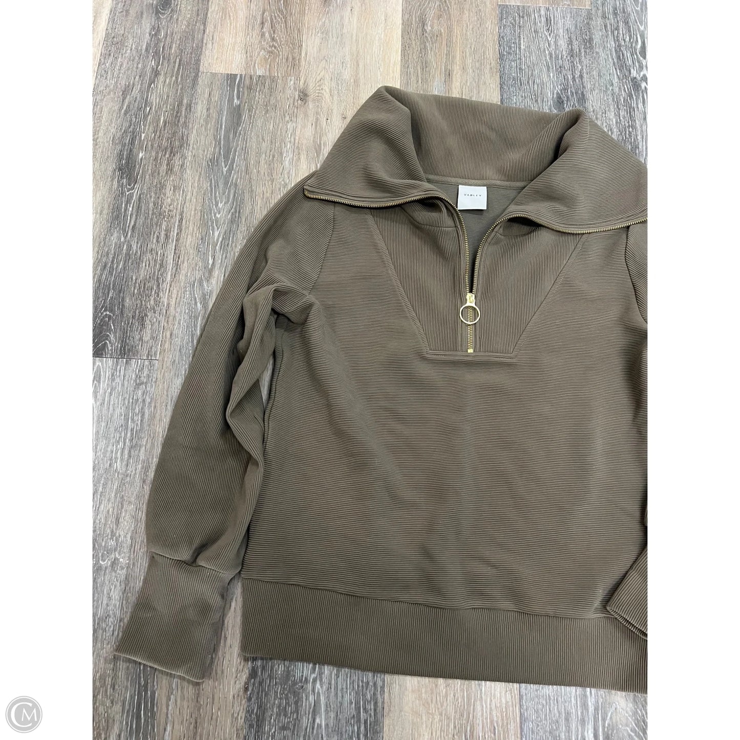 Sweatshirt Collar By Varley In Green, Size: S