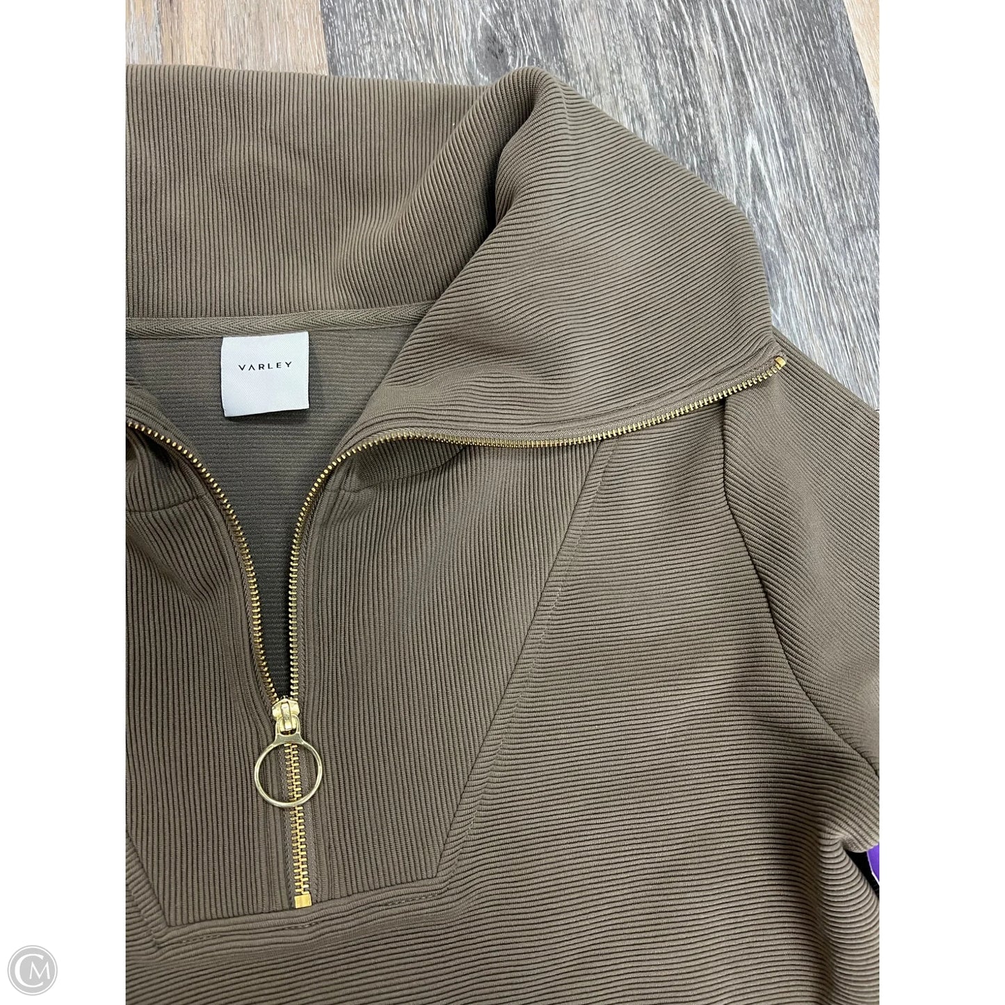 Sweatshirt Collar By Varley In Green, Size: S