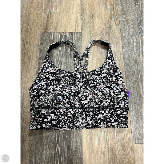 Athletic Bra By Lululemon In Floral Print, Size: 6