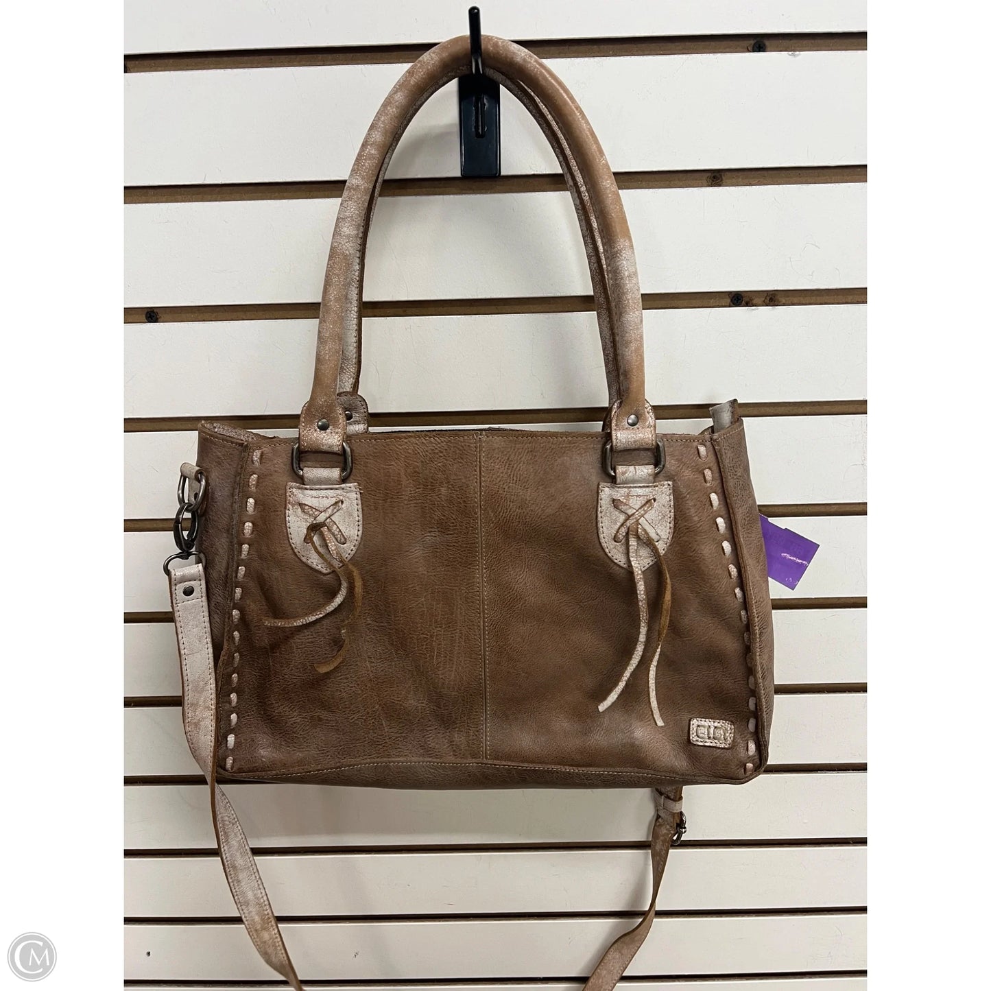 Handbag Leather By Bed Stu, Size: Large