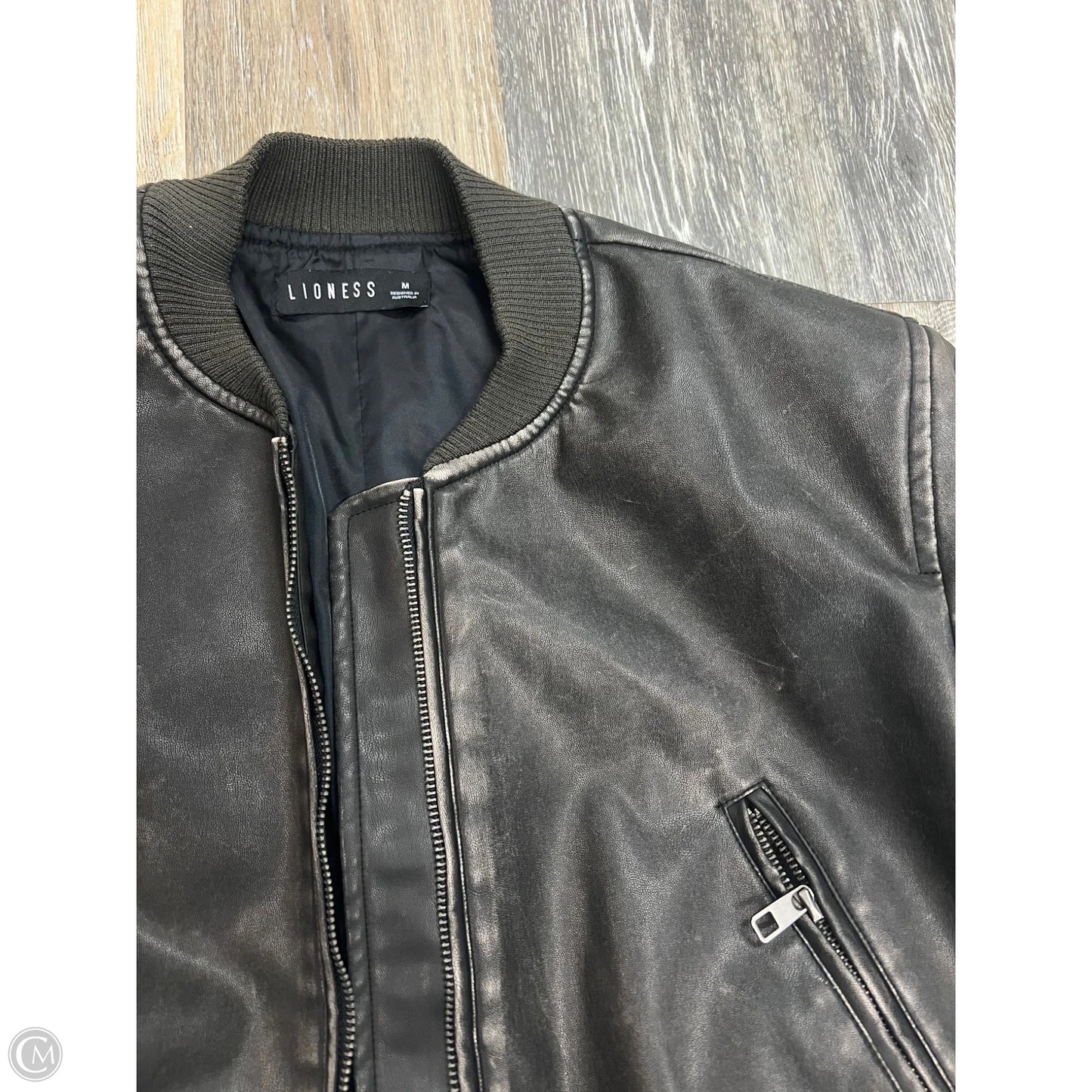 Jacket Moto By Lioness In Grey, Size: M