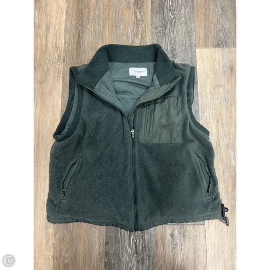 Vest Faux Fur & Sherpa By Thread And Supply In Green, Size: L