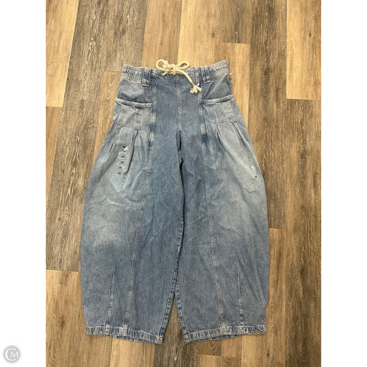 Jeans Wide Leg By We The Free In Blue Denim, Size: L