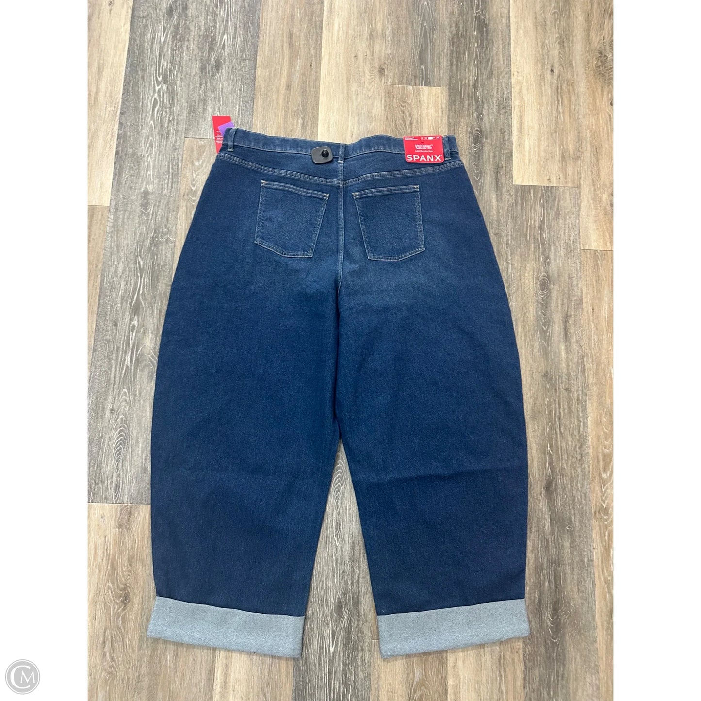 Jeans Wide Leg By Spanx In Blue Denim, Size: 3x