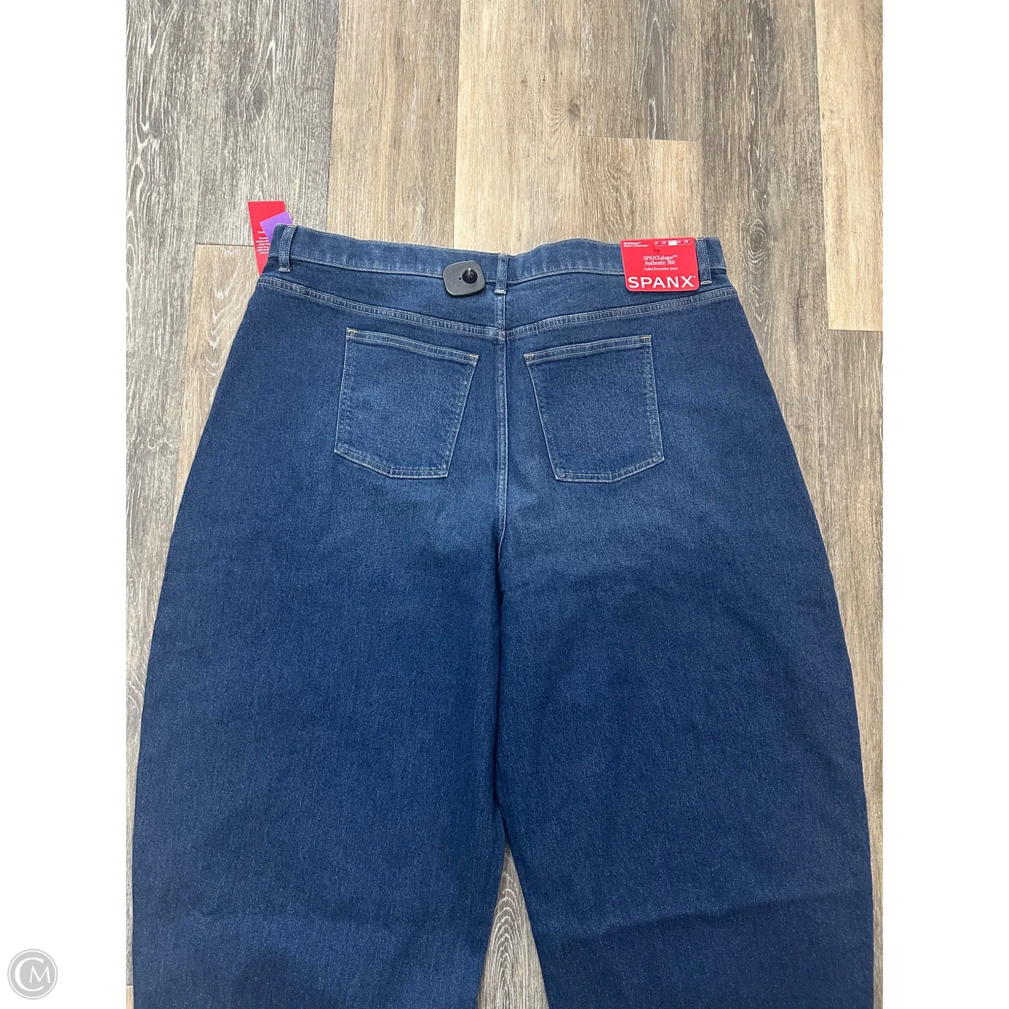 Jeans Wide Leg By Spanx In Blue Denim, Size: 3x