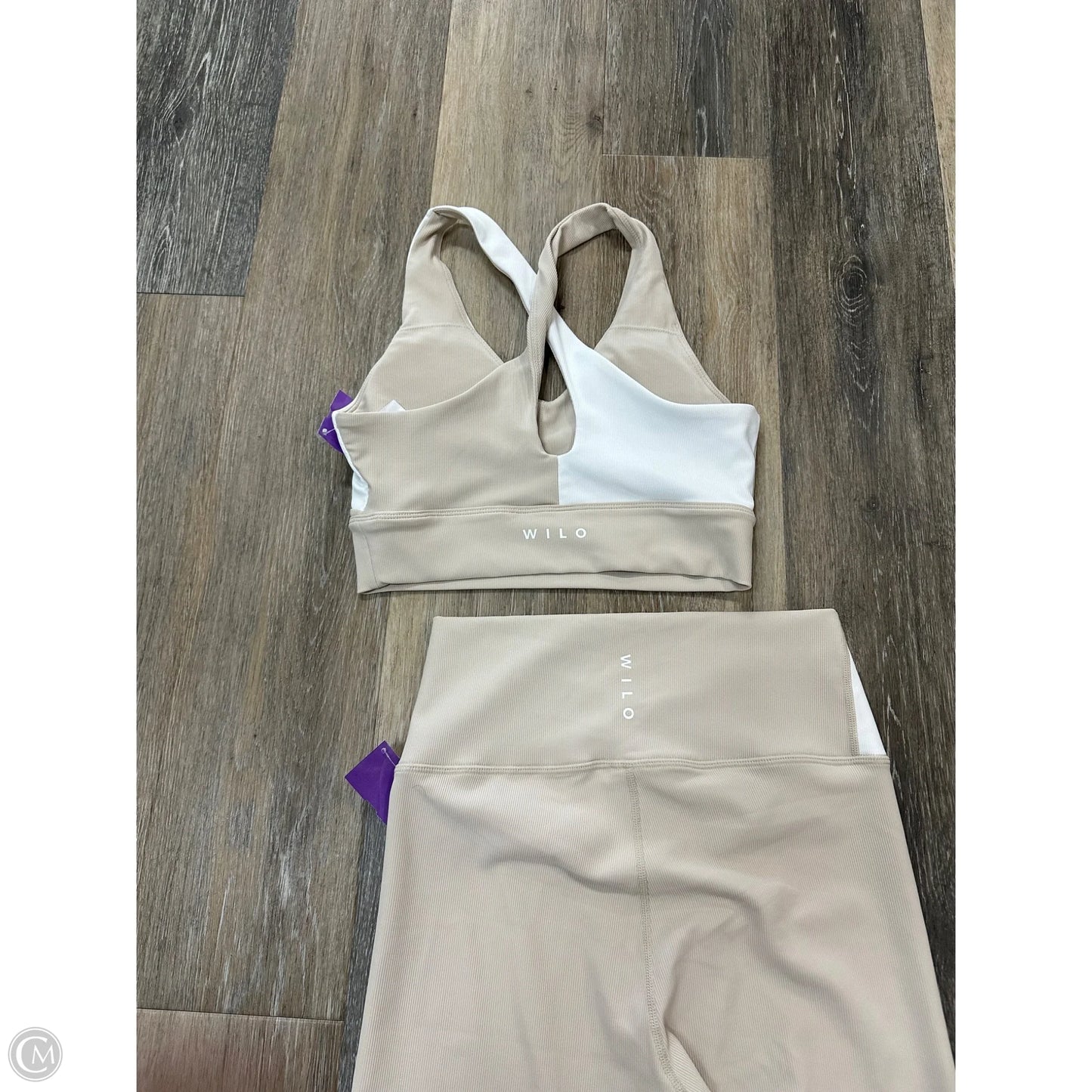 Athletic Pants 2pc By Wilo In Tan, Size: M
