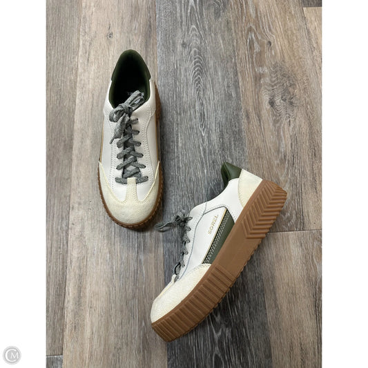 Shoes Sneakers By Sorel In Cream & Green, Size: 8