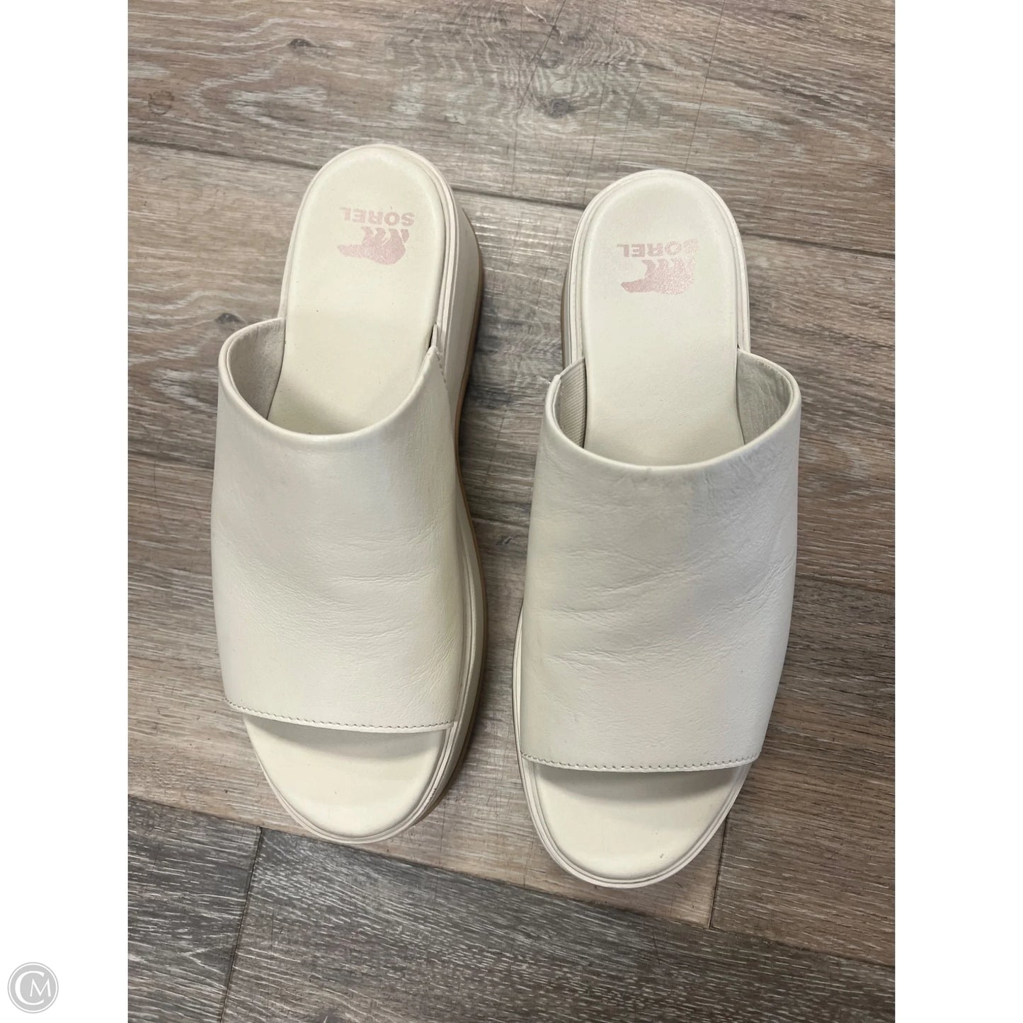 Sandals Heels Platform By Sorel In Cream, Size: 9.5