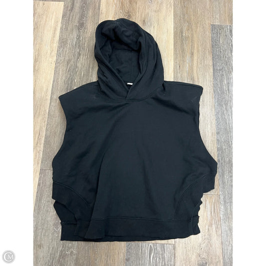 Athletic Sweatshirt Hoodie By Alo In Black, Size: M