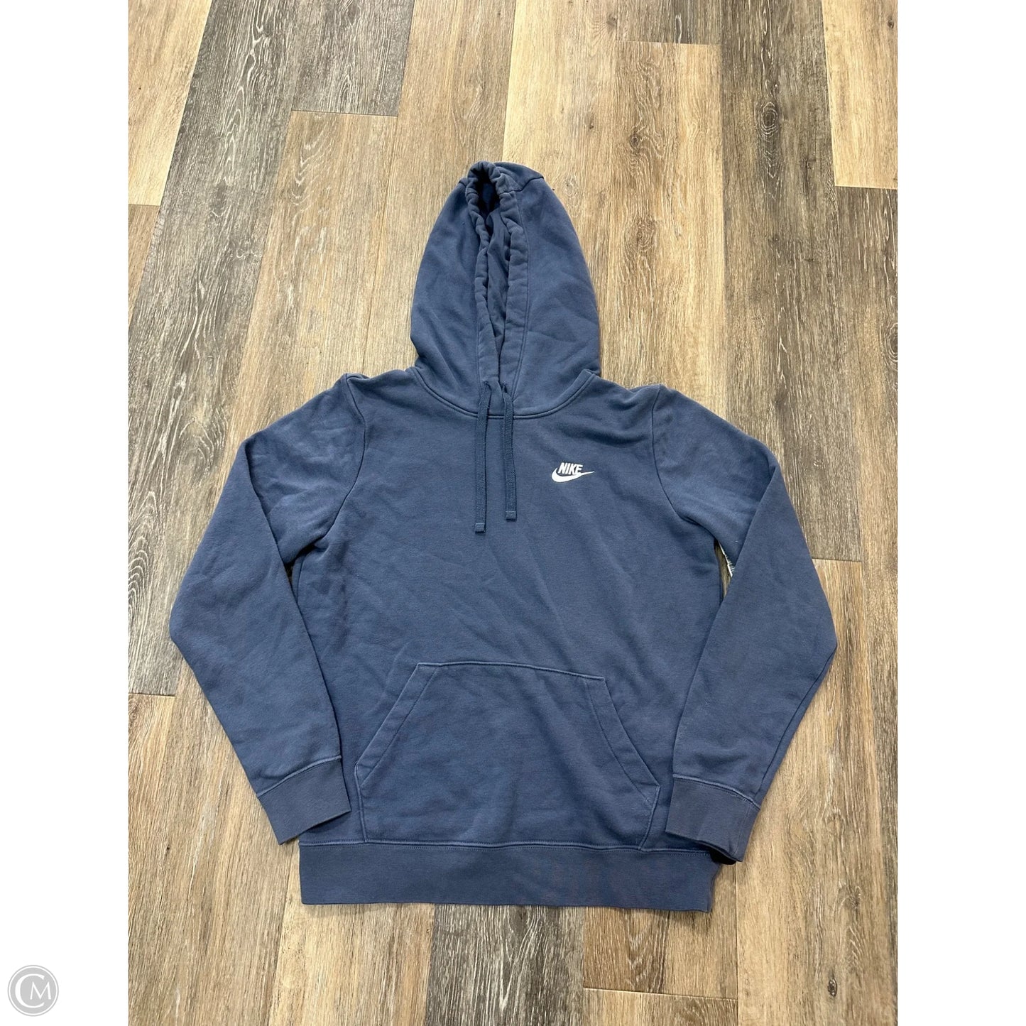 Athletic Sweatshirt Hoodie By Nike Apparel In Blue, Size: S
