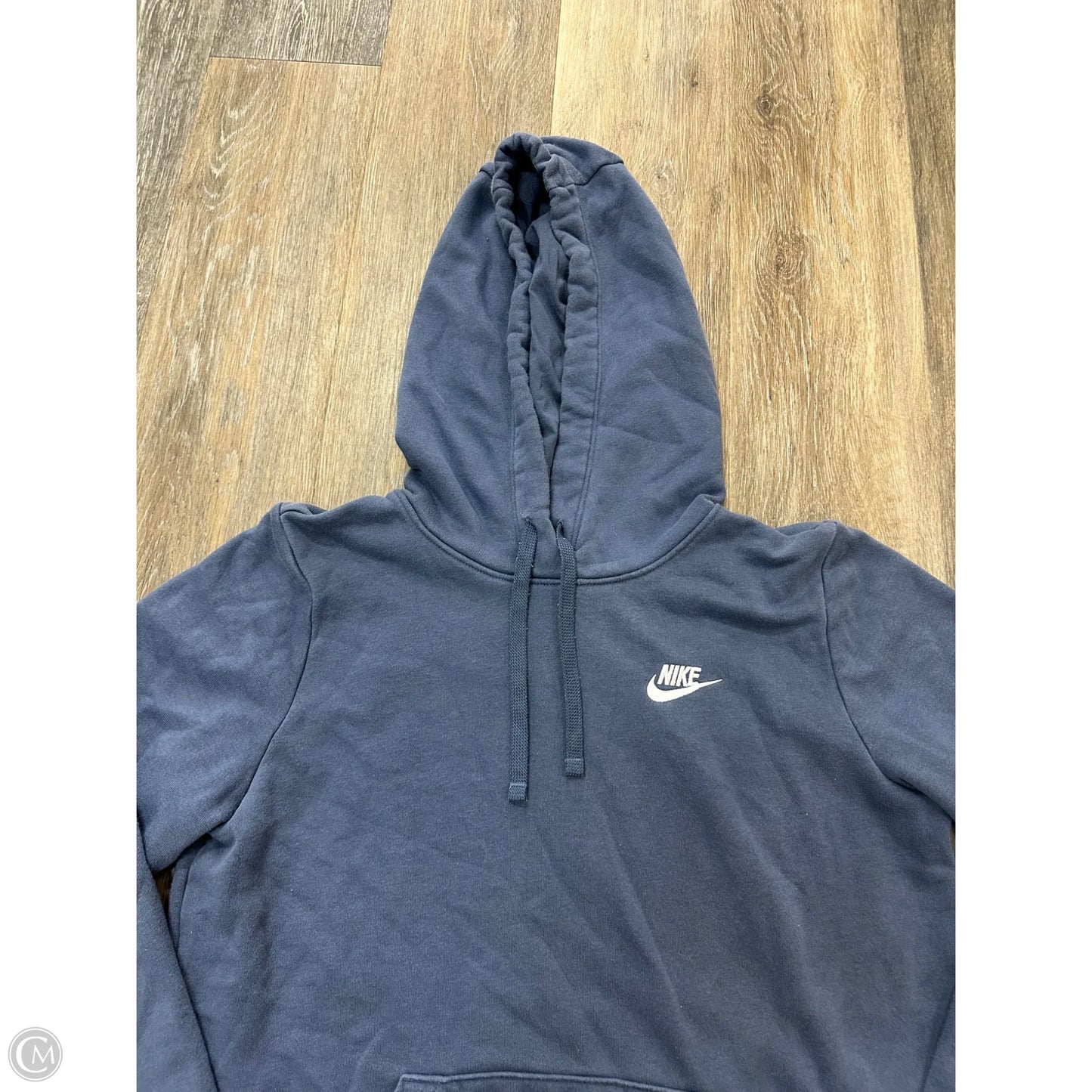 Athletic Sweatshirt Hoodie By Nike Apparel In Blue, Size: S