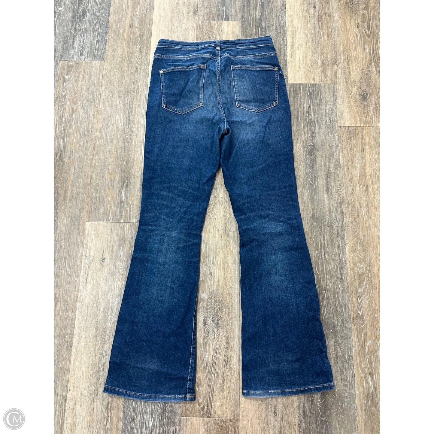 Jeans Flared By Pilcro In Blue Denim, Size: 12