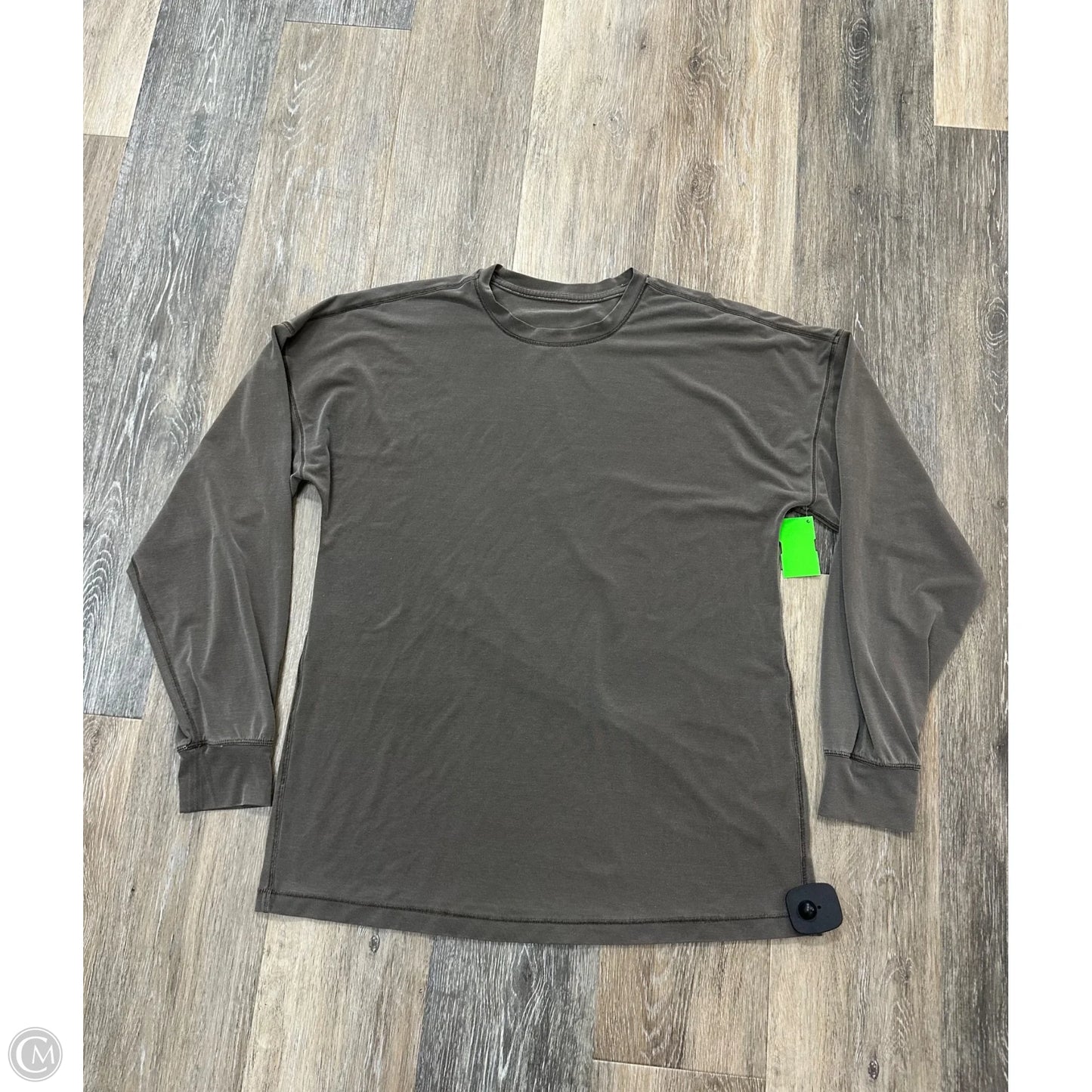 Athletic Top Long Sleeve Crewneck By Lululemon In Brown, Size: S