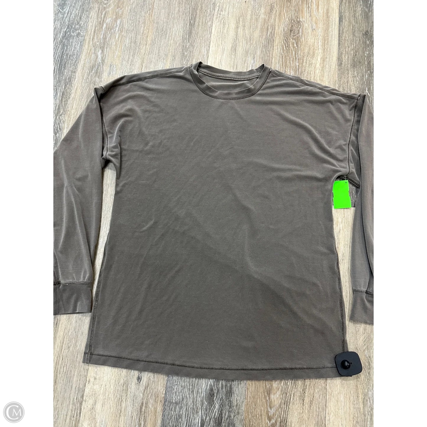 Athletic Top Long Sleeve Crewneck By Lululemon In Brown, Size: S