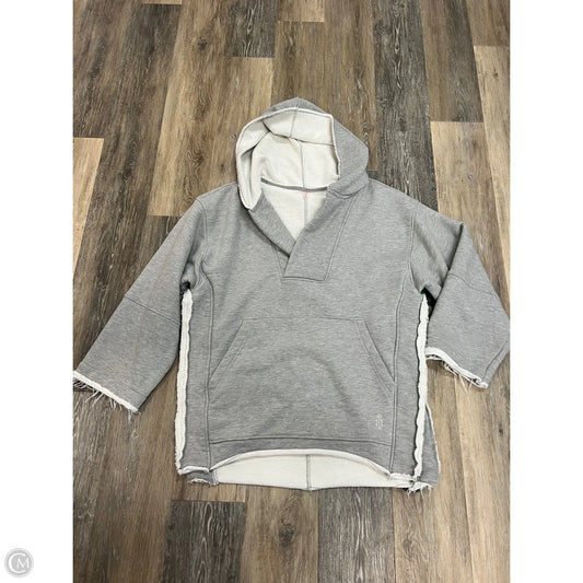 Sweatshirt Hoodie By Free People In Grey, Size: M