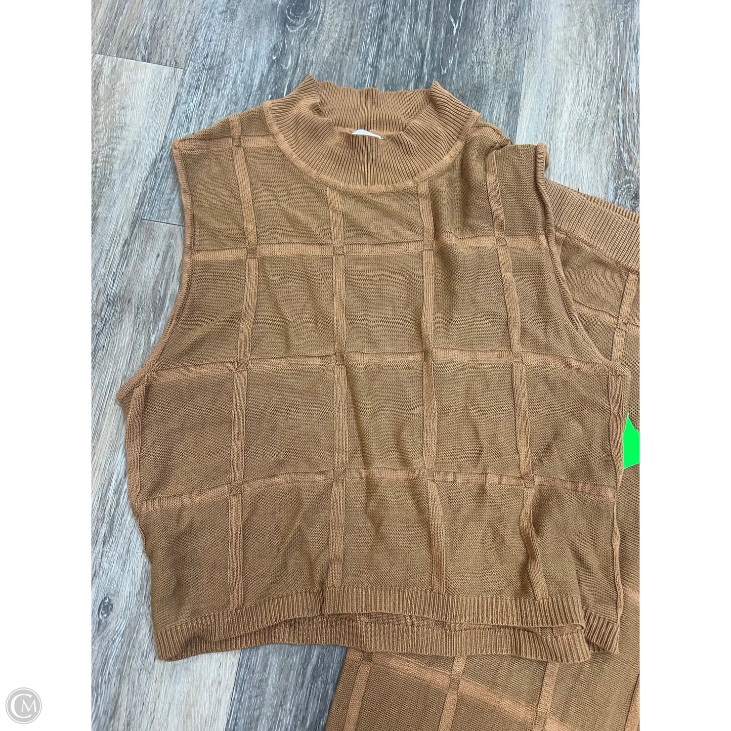 -Pants Set 2pc By Le Lis In Tan, Size: L