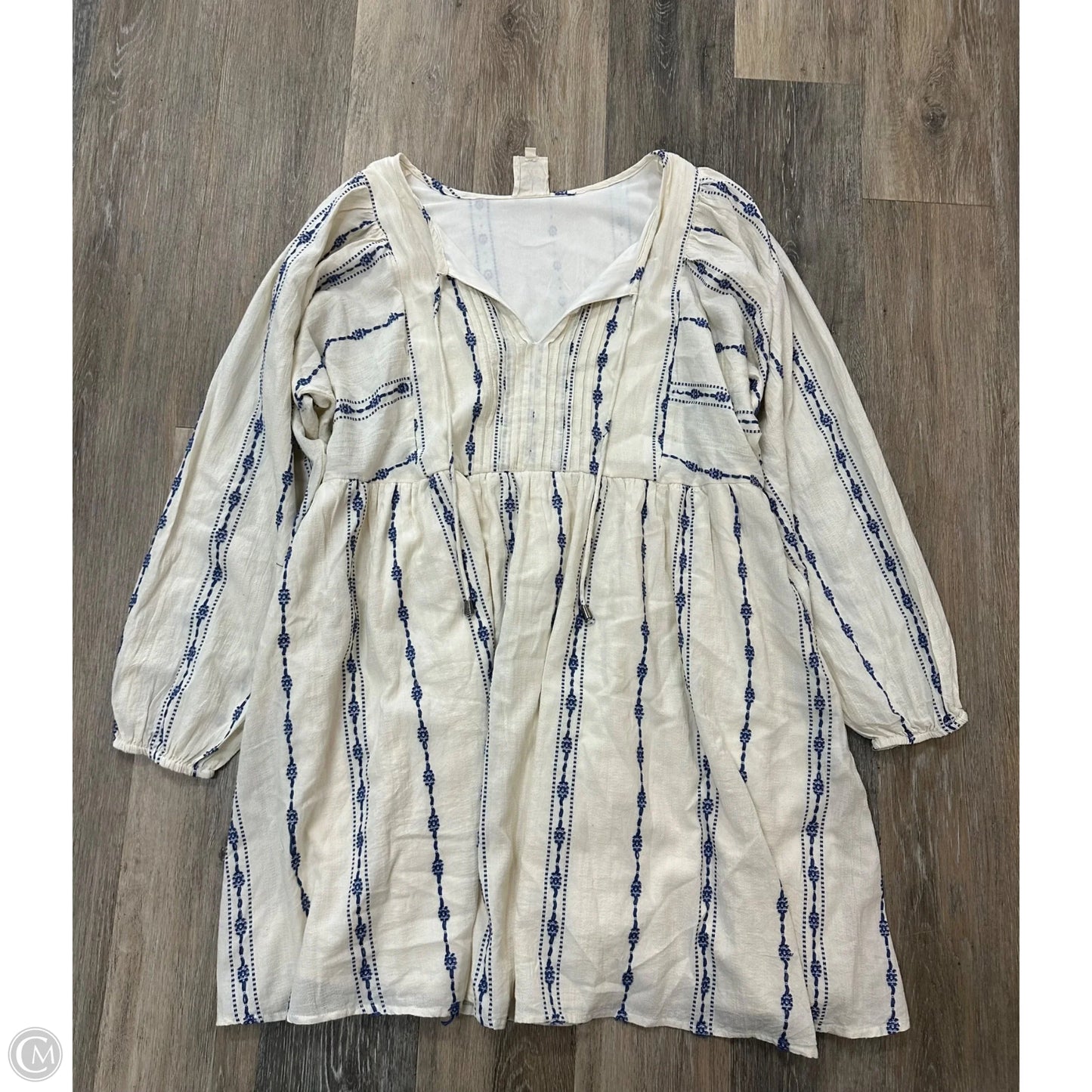 Dress Casual Short By Cotton & Rye In Blue & Cream, Size: Xl