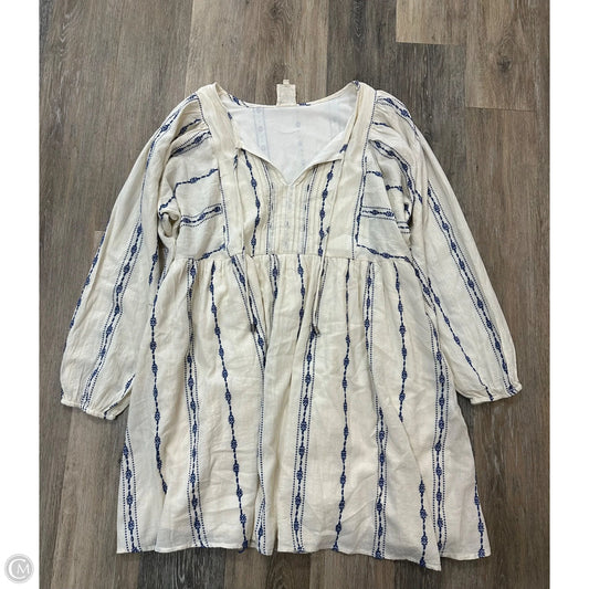 Dress Casual Short By Cotton & Rye In Blue & Cream, Size: Xl