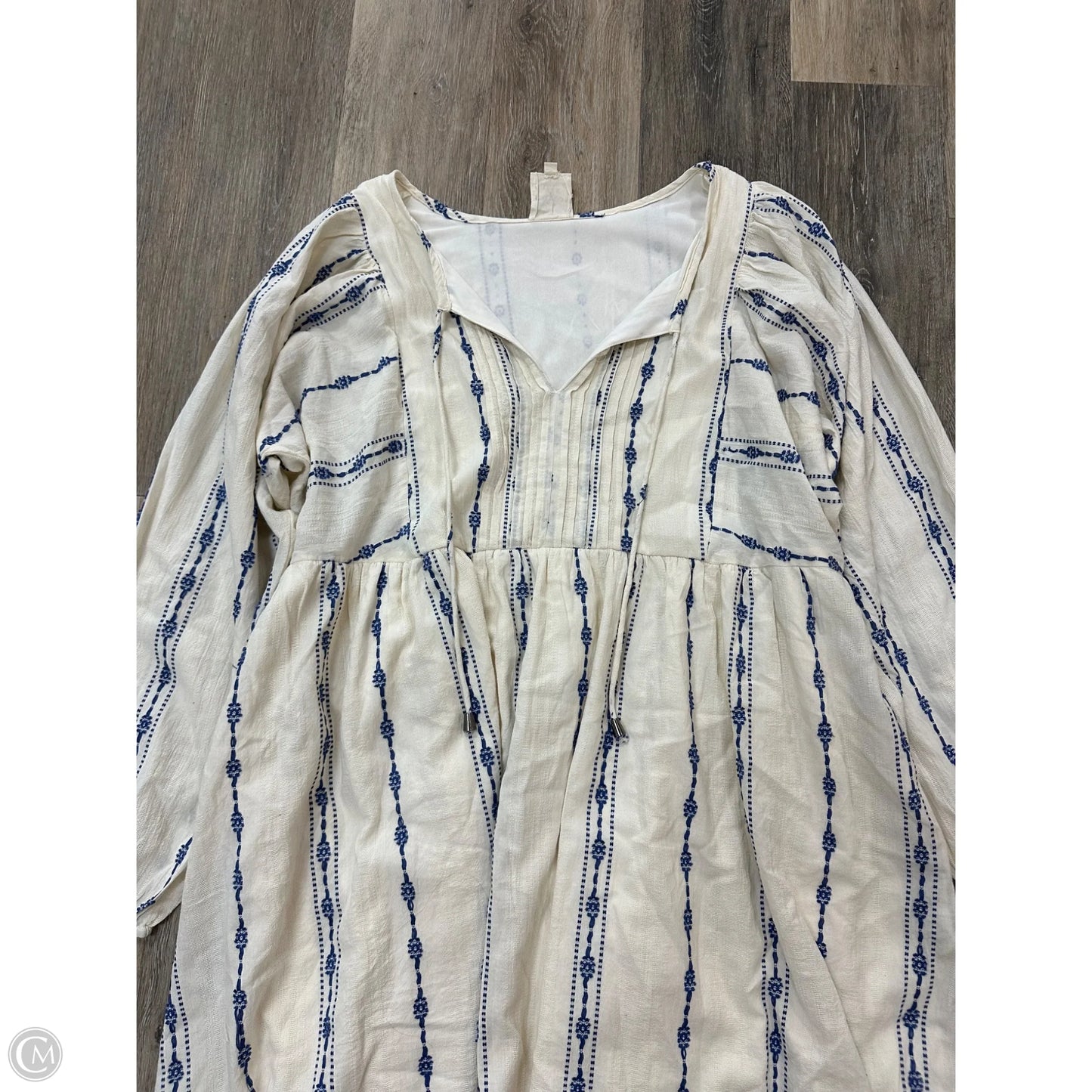 Dress Casual Short By Cotton & Rye In Blue & Cream, Size: Xl