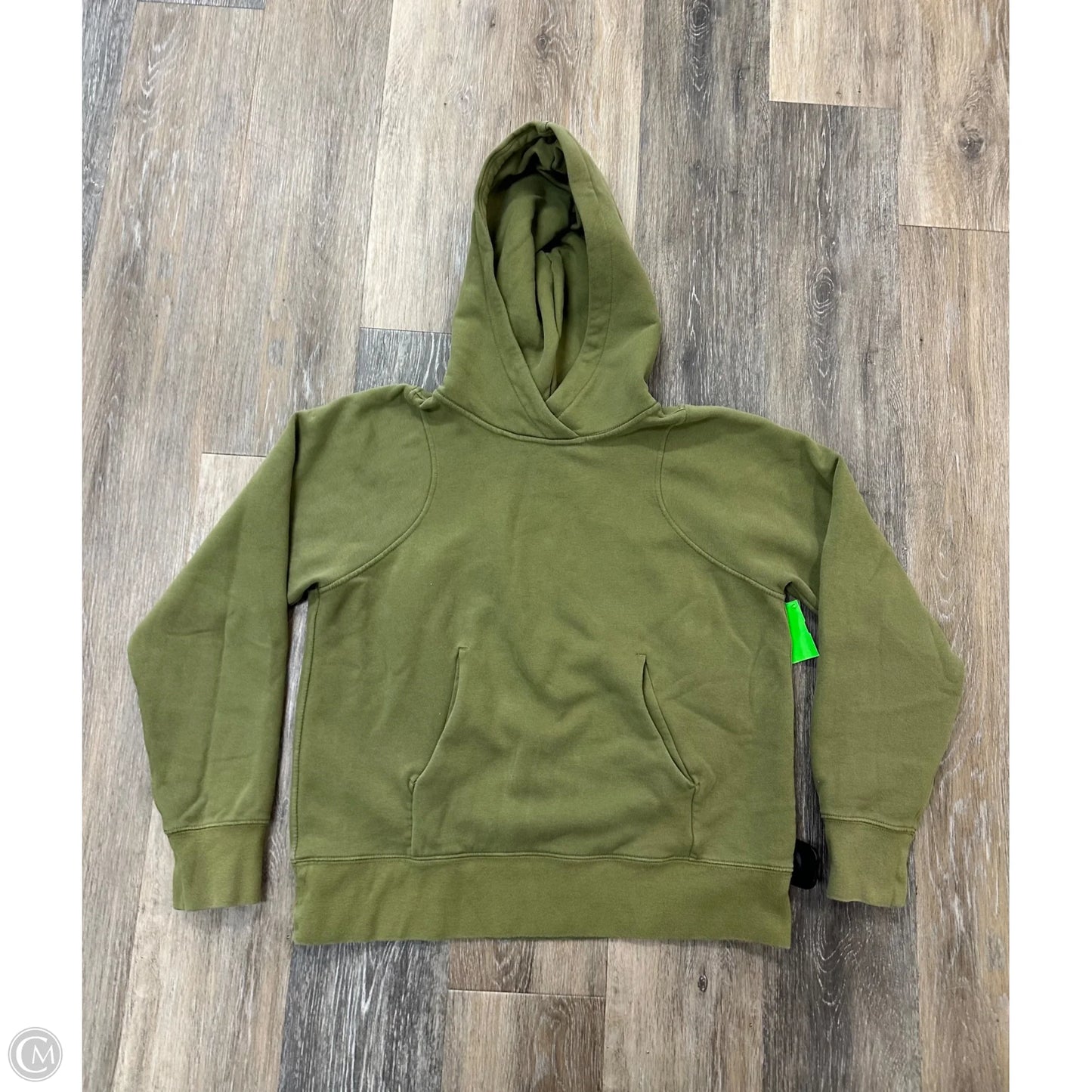 Athletic Sweatshirt Hoodie By Lululemon In Green, Size: 6