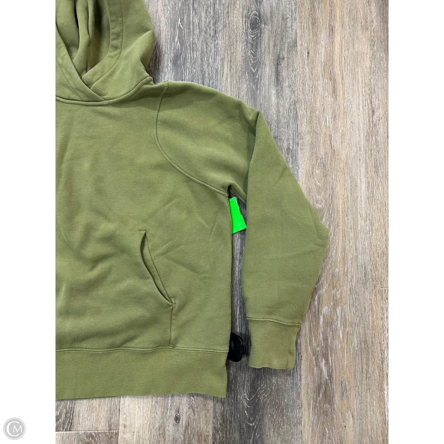 Athletic Sweatshirt Hoodie By Lululemon In Green, Size: 6