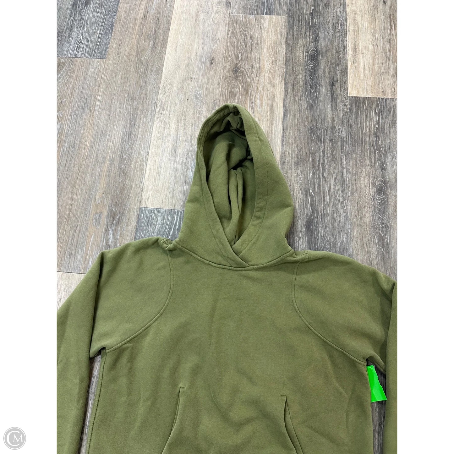 Athletic Sweatshirt Hoodie By Lululemon In Green, Size: 6