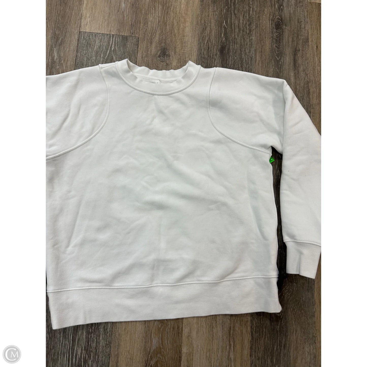 Athletic Sweatshirt Crewneck By Lululemon In White, Size: 8