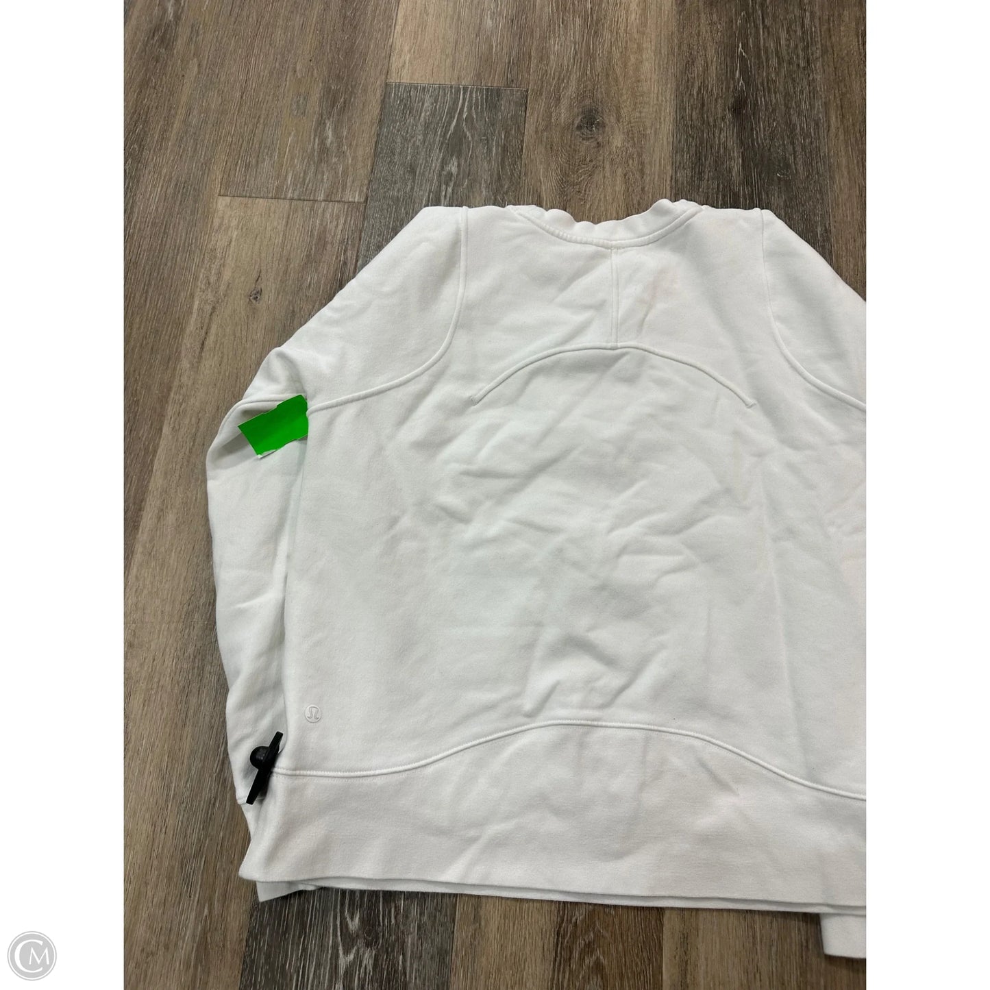 Athletic Sweatshirt Crewneck By Lululemon In White, Size: 8