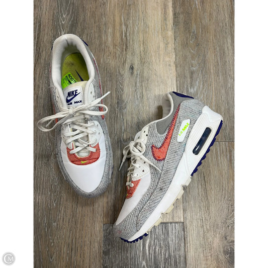 Shoes Sneakers By Nike In Grey & White, Size: 8