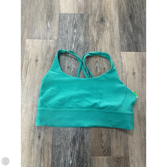 Athletic Bra By Lululemon In Green, Size: 14