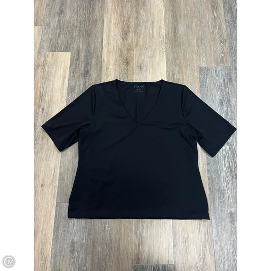 Top Short Sleeve By Spanx In Black, Size: 2x