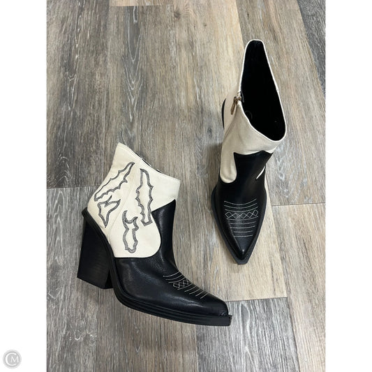 -Boots Western By Jessica Simpson In Black & White, Size: 9