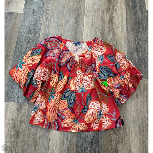 Blouse Short Sleeve By Democracy In Orange, Size: M