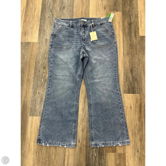 Jeans Wide Leg By Kancan In Blue Denim, Size: 20