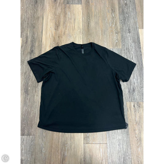 Top Short Sleeve By Skims In Black, Size: Xl