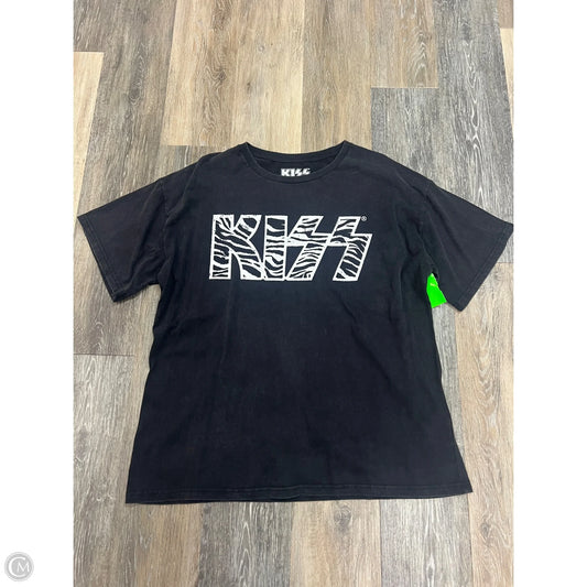 Top Short Sleeve By Cmc In Black, Size: L