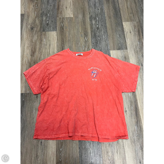 Top Short Sleeve By Daydreamer In Orange, Size: Osfm