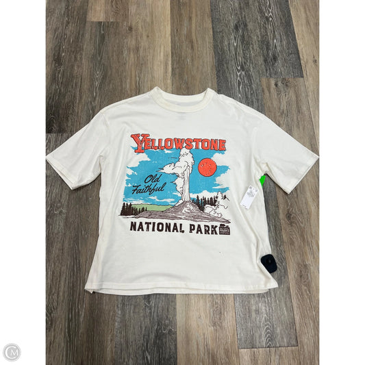 Top Short Sleeve By Old Navy In White, Size: S