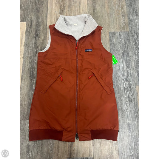 Vest Other By Patagonia In Grey & Orange, Size: M