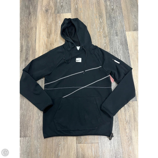 Athletic Sweatshirt Hoodie By Nike Apparel In Black, Size: S